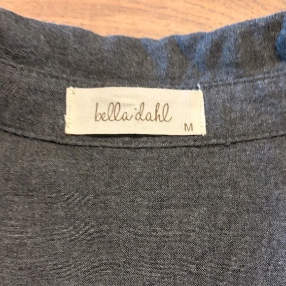 Bella Dahl Charcoal Button Down Shirt - Picture 2 of 4